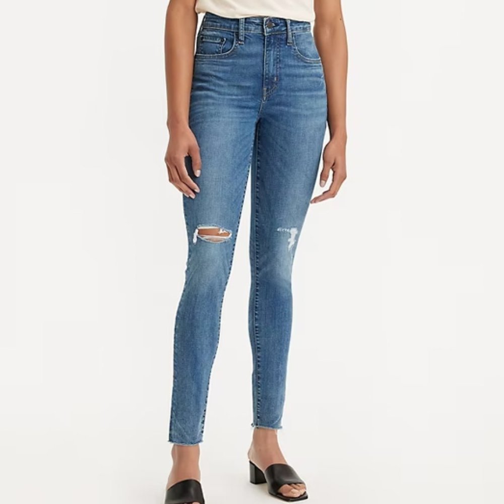 Levi's Women's 721 High Rise Skinny Jean - Medium Indigo Worn in (28)